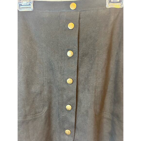black hyfve hyfve hyfve faux suede pencil skirt women's size medium - Picture 5 of 5